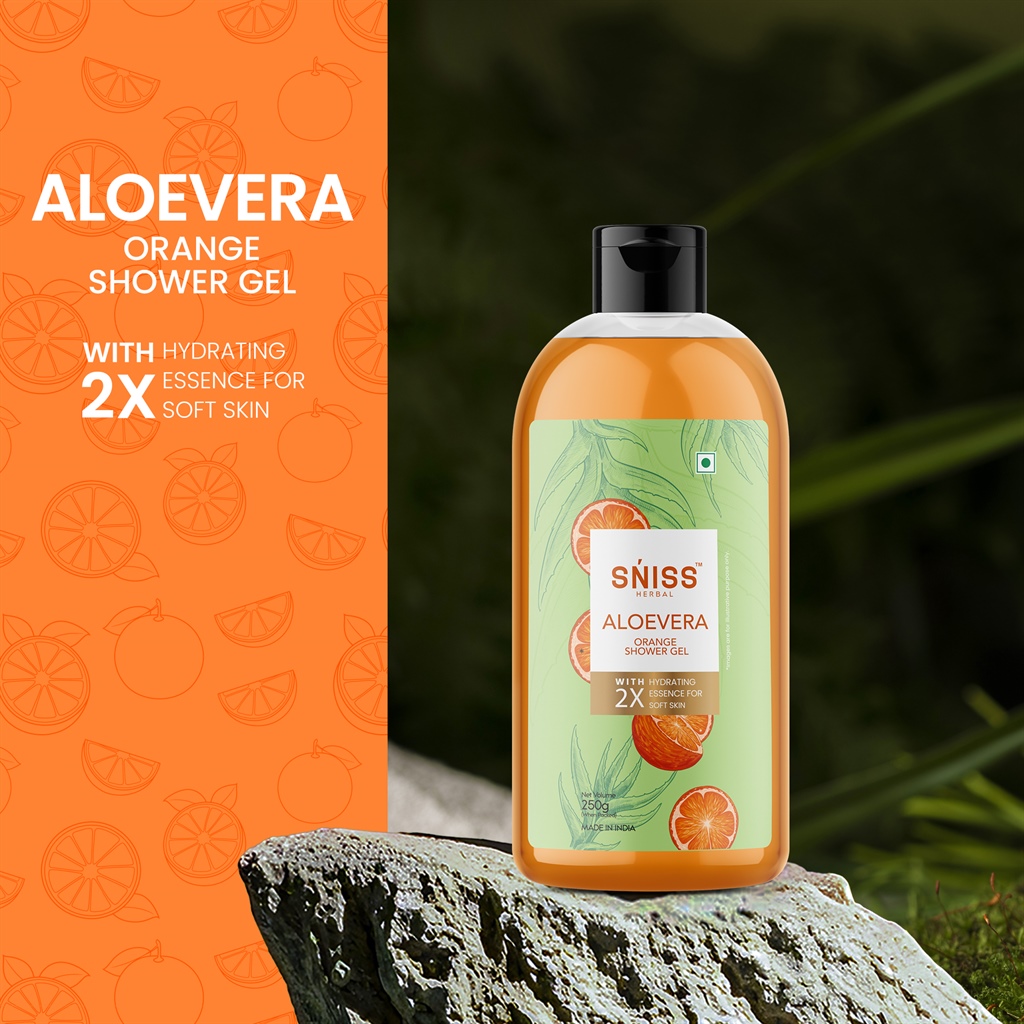 aloevera orange shower gel