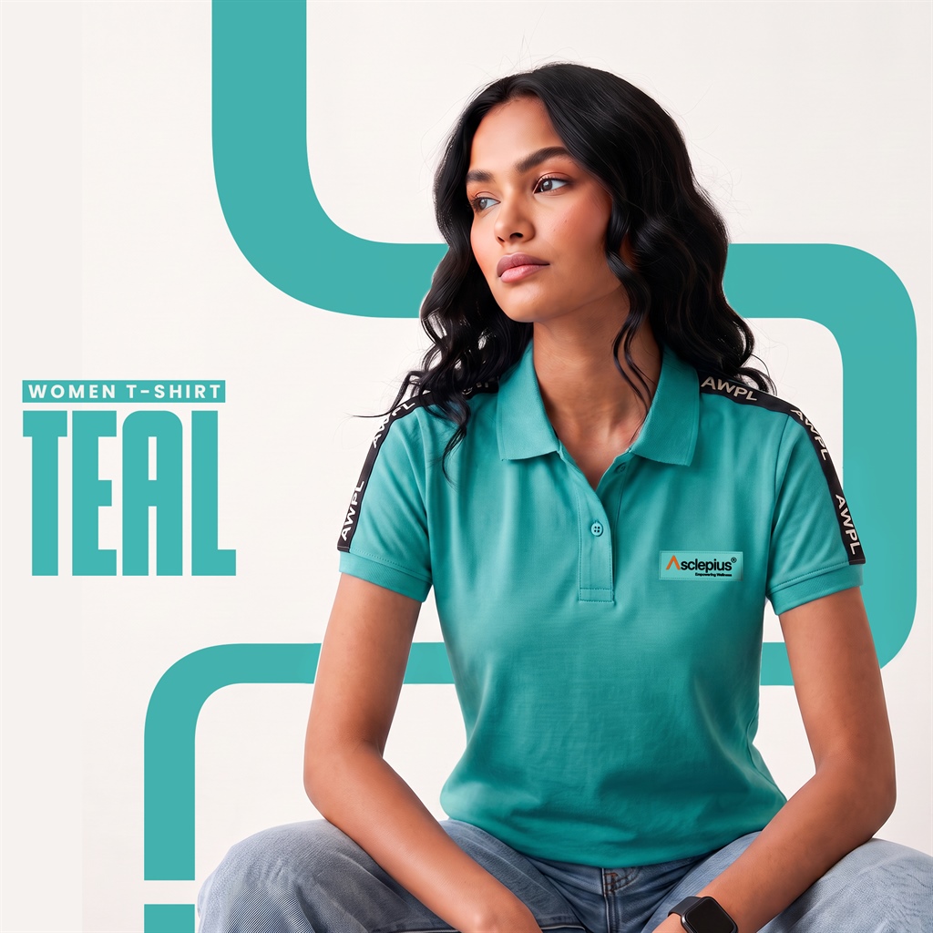 ASCLEPIUS WOMEN T-SHIRT -TEAL (S)